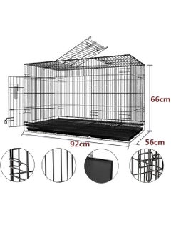 HomarKet Dog Crate Pet Cage Kennel Playpen for Extra Large Medium Small Pet Puppy Cat Rabbit Indoor Outdoor with Tray  - Image 3