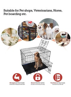 HomarKet Dog Crate Pet Cage Kennel Playpen for Extra Large Medium Small Pet Puppy Cat Rabbit Indoor Outdoor with Tray  - Image 2
