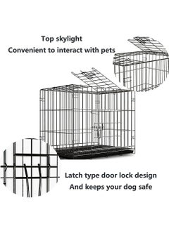 HomarKet Dog Crate Pet Cage Kennel Playpen for Extra Large Medium Small Pet Puppy Cat Rabbit Indoor Outdoor with Tray  - Image 5