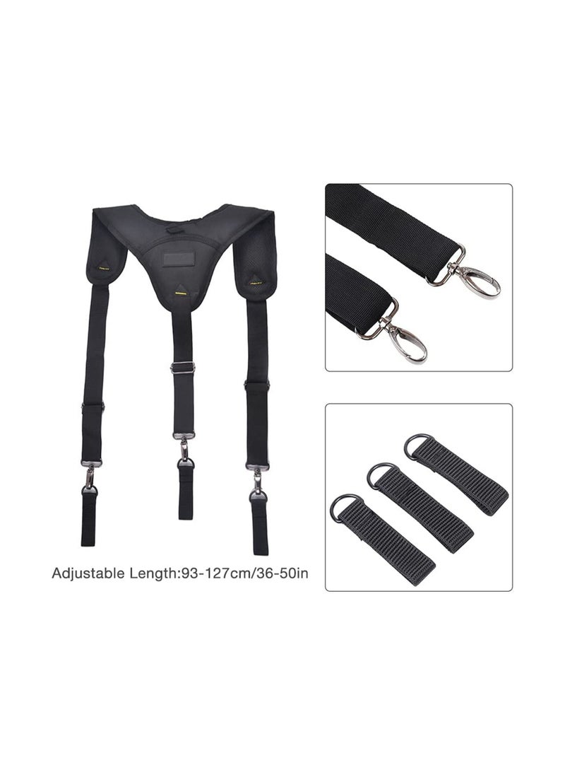 Generic Tool Belt Suspenders, Heavy Duty Tool Belts, Tool Belt Suspenders Padded Heavy Duty for Carpenter, Electrician, Lighten Weight, Adjustable 36-50 inch (93-127 cm)  - Image 2