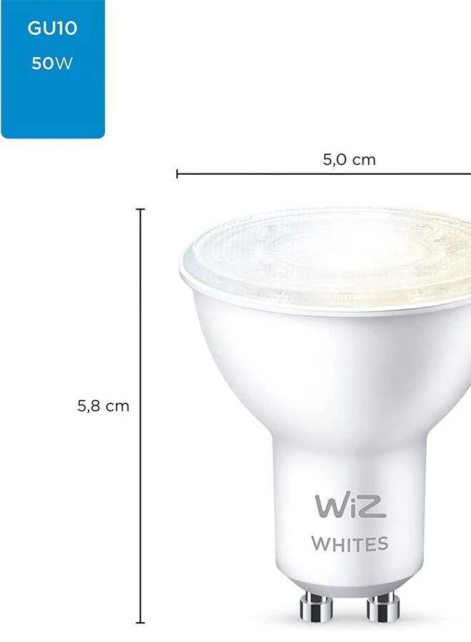 Wiz Wiz Smart Light Bulb Spot Par16 Gu10 Tunable White Wi-Fi Compatible With Google Assistant Alexa & Siri 2 years Warranty