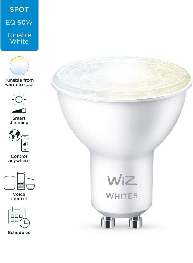 Wiz Wiz Smart Light Bulb Spot Par16 Gu10 Tunable White Wi-Fi Compatible With Google Assistant Alexa & Siri 2 years Warranty