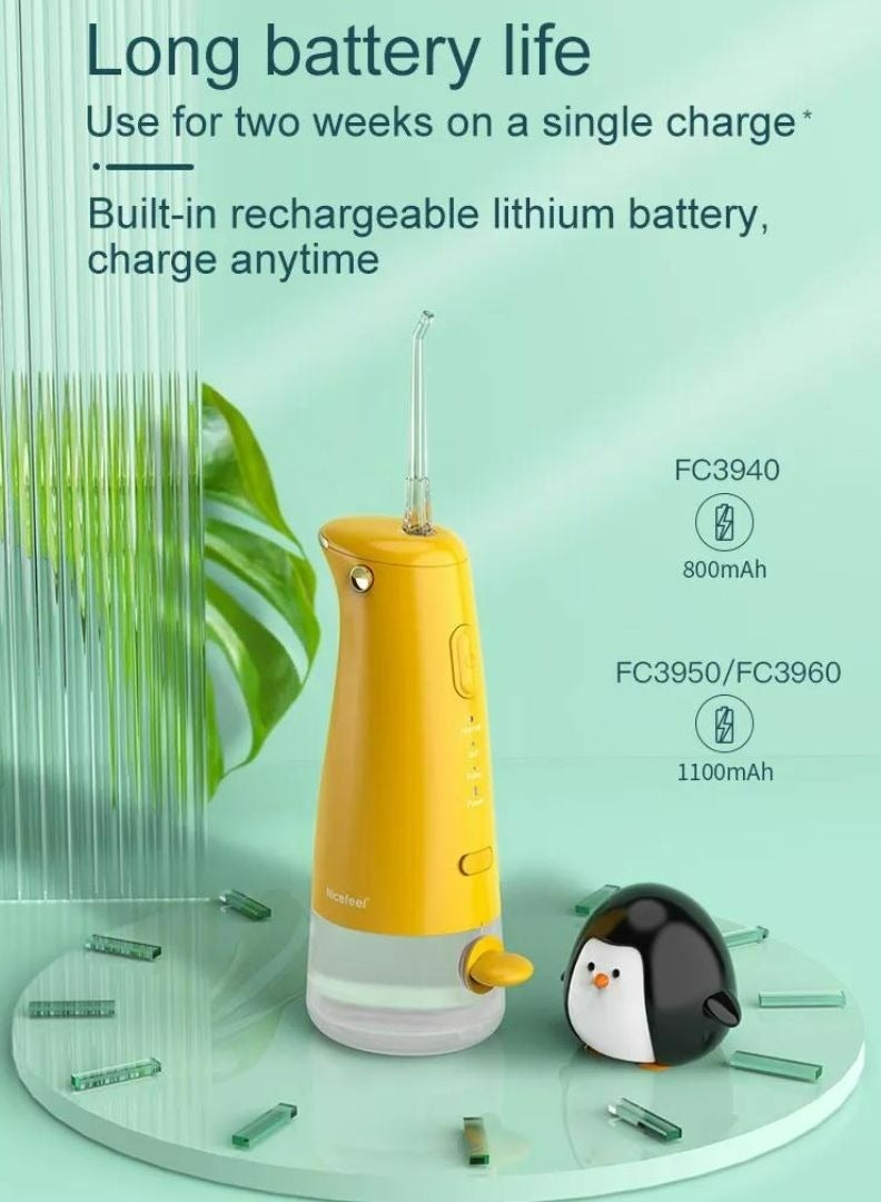 Nicefeel Mini Dental Water Flosser Cordless Portable Dental Water Flosser Dental Oral Irrigator High Capacity Battery Easy to Use Single Button Operation for Home and Travel 110 ML - Image 3