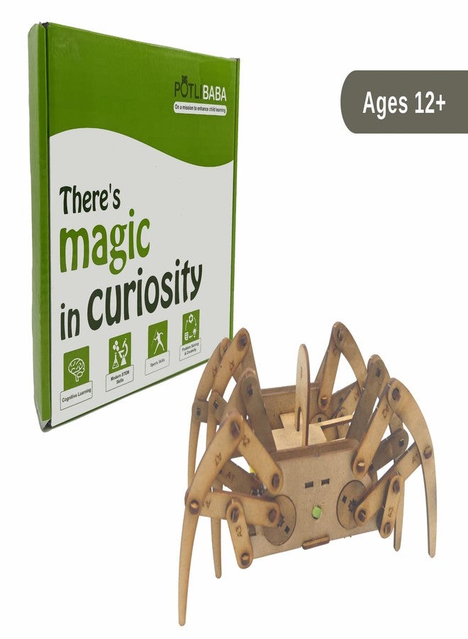PotliBABA DIY Spider Robot Educational DIY STEM Kit, Skill Based Fun Toys, Educational & Assembly Game for Kids 6 to 18, Gifts Item for Girls and Boys, Science Engineering Project. - Image 4
