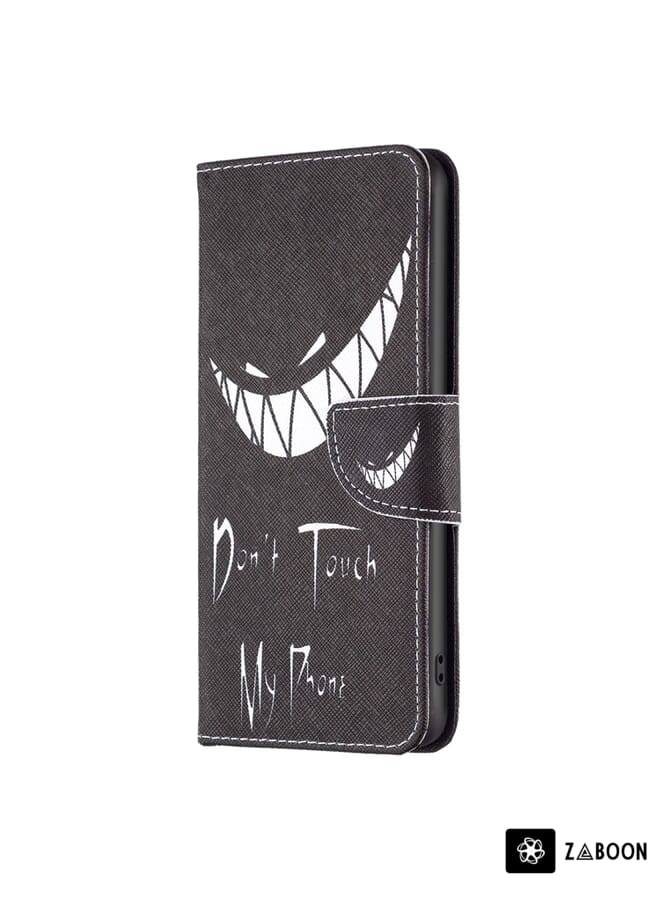 Zaboon Protective Case Cover For iPhone 15 Pro Max Colored Drawing Pattern Leather - Image 2