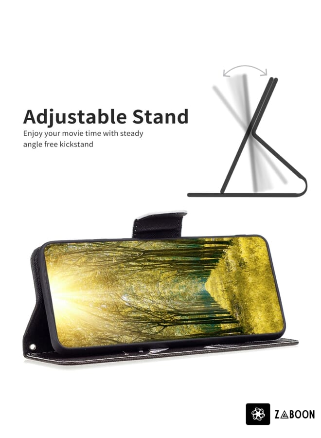 Zaboon Protective Case Cover For iPhone 15 Pro Max Colored Drawing Pattern Leather - Image 4