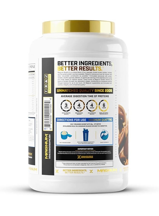 Magnum Nutraceuticals Quattro Peanut Butter Cups Protein Powder 2lb