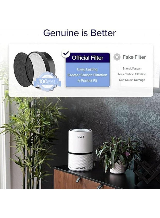 LEVOIT LV-H132 Replacement Filter, Genuine LV-H132-RF Air Purifier Filters, High-Efficiency Activated Carbon for Removal of Smoke, Odor, Allergens, Pollen, 2 Pack - Image 2