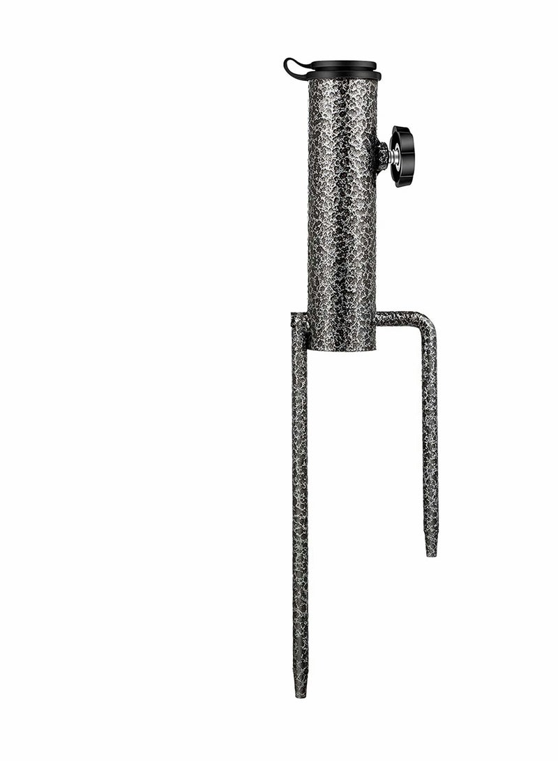 Beach Umbrella Sand Anchor, Steel Anchor Beach Umbrella Heavy Duty Metal Ground Grass Auger Holder Stands for Outdoor Summer Beach Garden Lawn Yard for Use in Flag, Umbrella, Fishing Rod (Black) - Image 1