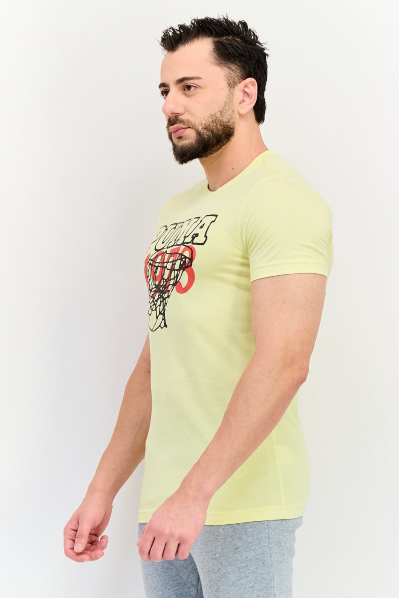 PUMA Men Slim Fit Short Sleeves Outdoor T-shirt, Yellow - Image 2
