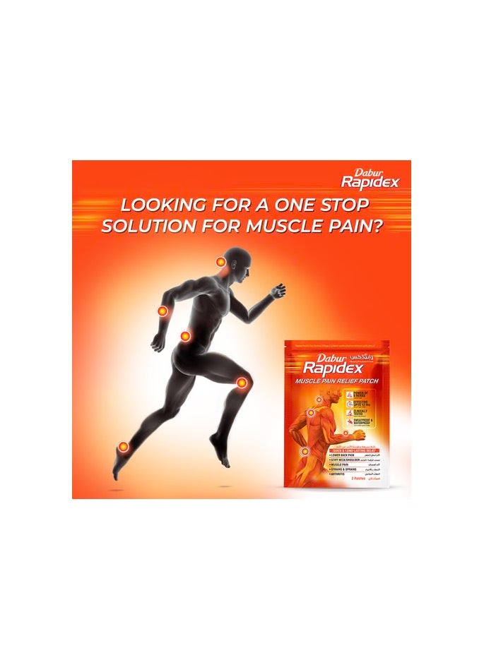 Dabur لصقة رابيدكس لتخفيف آلام العضلات (2 لصقات) - Image 2