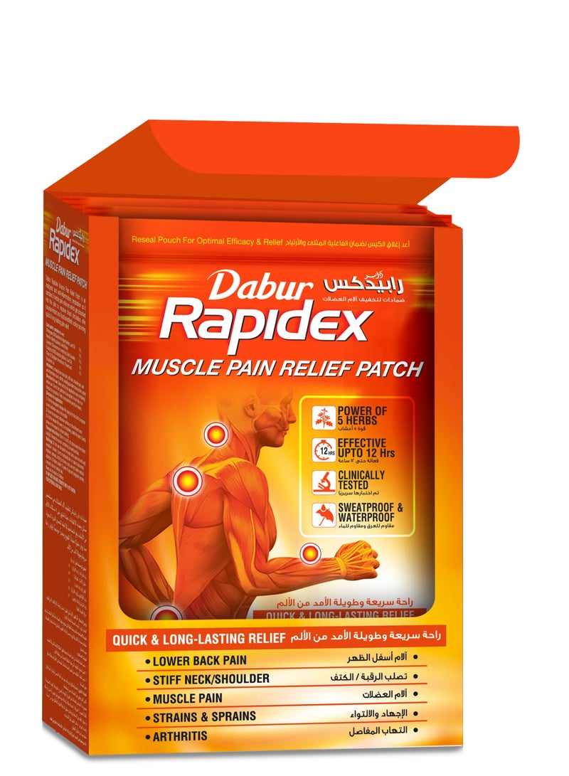 Dabur لصقة رابيدكس لتخفيف آلام العضلات (2 لصقات) - Image 3