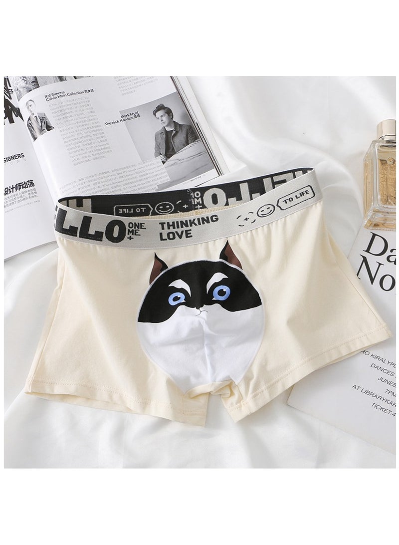 Boxed Men's Printed Breathable Four Corner Underwear Of 3 Pieces  - Image 2