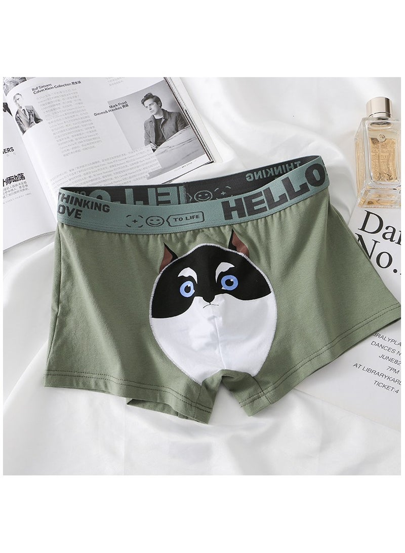 Boxed Men's Printed Breathable Four Corner Underwear Of 3 Pieces  - Image 3