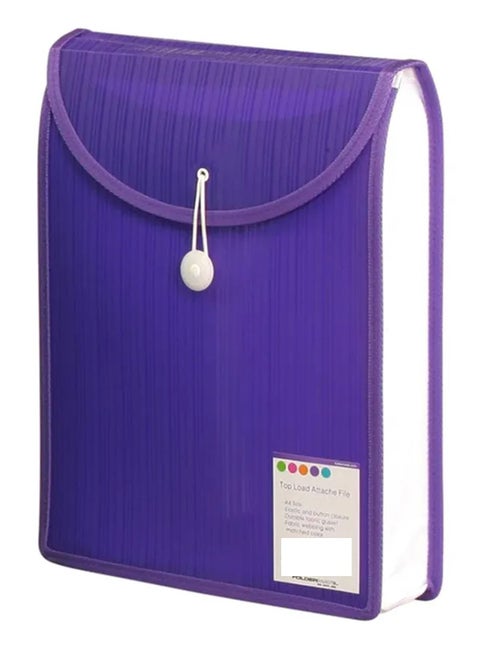 A4 Size Top Load Attach File Violet