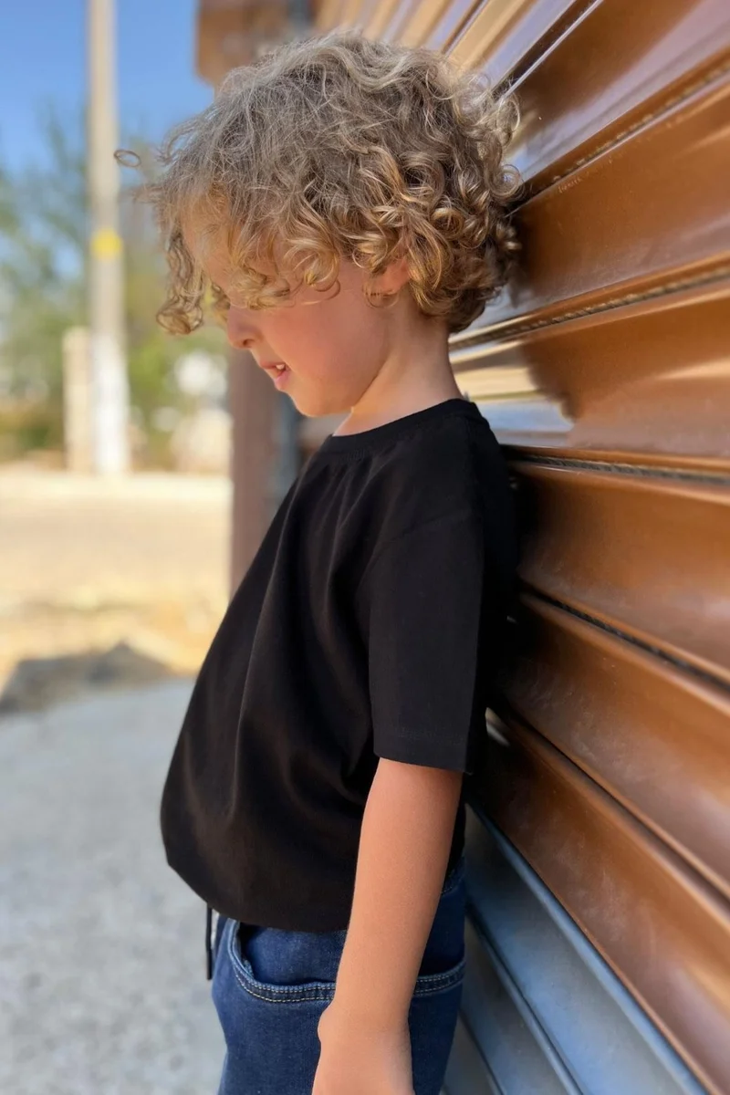 Breeze Boy's T-Shirt Basic 4-14 Years, Black