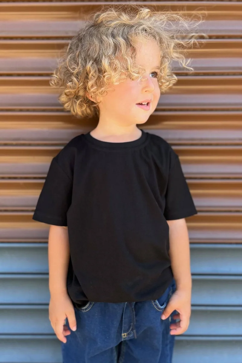 Breeze Boy's T-Shirt Basic 4-14 Years, Black