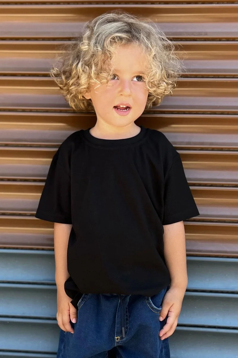 Breeze Boy's T-Shirt Basic 4-14 Years, Black