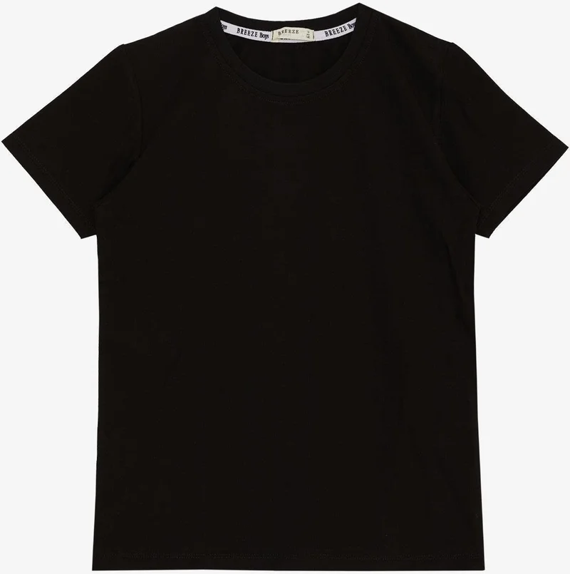 Breeze Boy's T-Shirt Basic 4-14 Years, Black