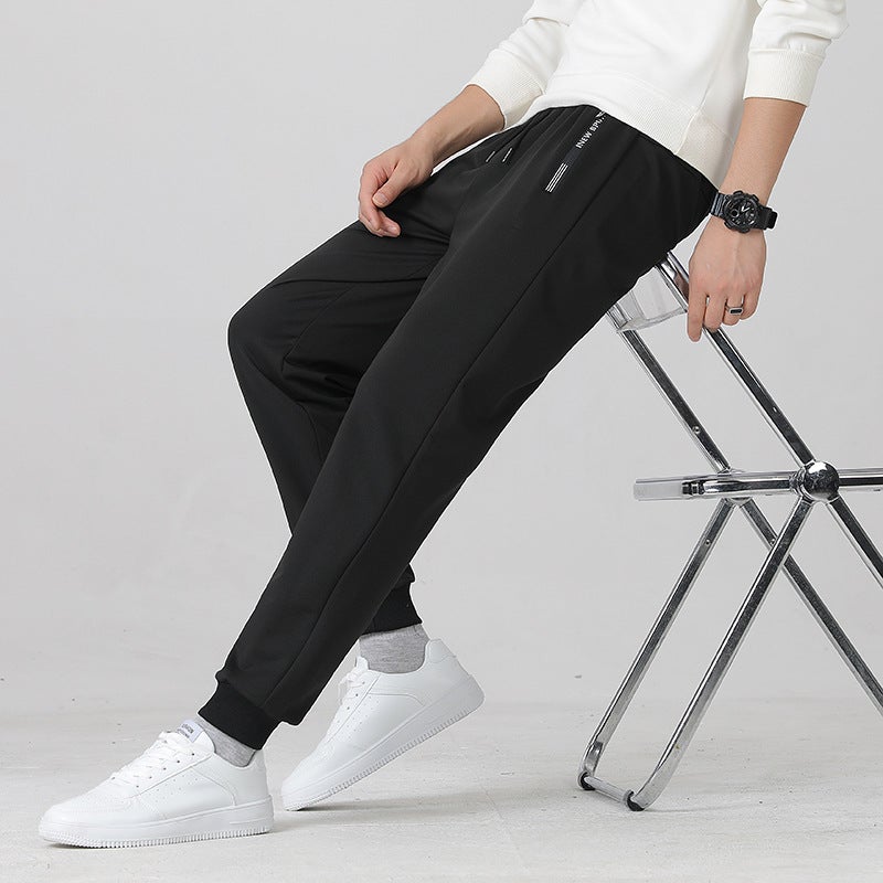 M-8Xl Fashion Versatile Men'S Sweatpants Casual Pants Long Pants Plus Size Pants Floral Zipper Casual Pants - Image 2