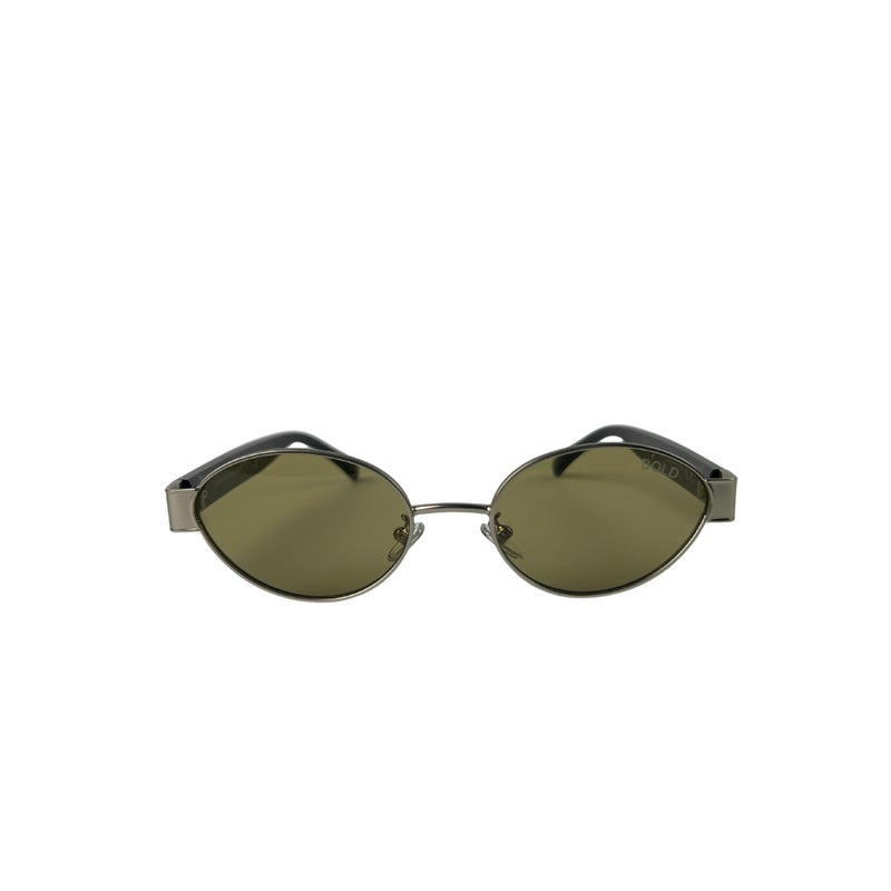 BOLD Celine Oval Sunglasses for Women - Oilve Silver (1 Year Guarantee) - Image 1