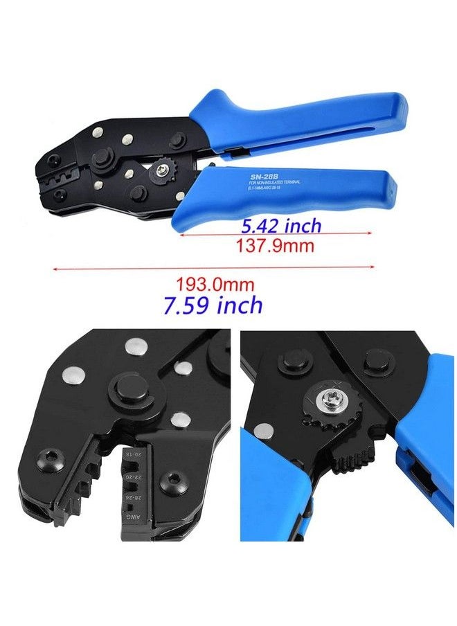 Fraternize - 60 Sets Jst Servo Connector Kits Plug Male Female Crimp Pin Cable With Sn 28B Dupont Crimping Tool 0.1 1.0Mm ²(Awg28 18) Compatible Jst Syp Servo Wire Cable For Rc Car Hitec Spektrum Model Airplanes - Image 1