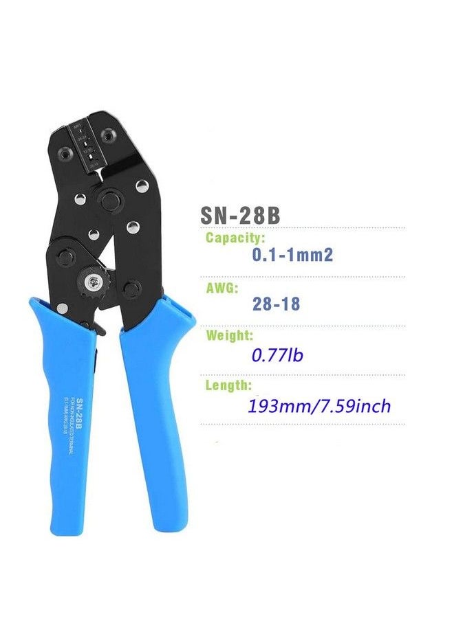 Fraternize - 60 Sets Jst Servo Connector Kits Plug Male Female Crimp Pin Cable With Sn 28B Dupont Crimping Tool 0.1 1.0Mm ²(Awg28 18) Compatible Jst Syp Servo Wire Cable For Rc Car Hitec Spektrum Model Airplanes - Image 1