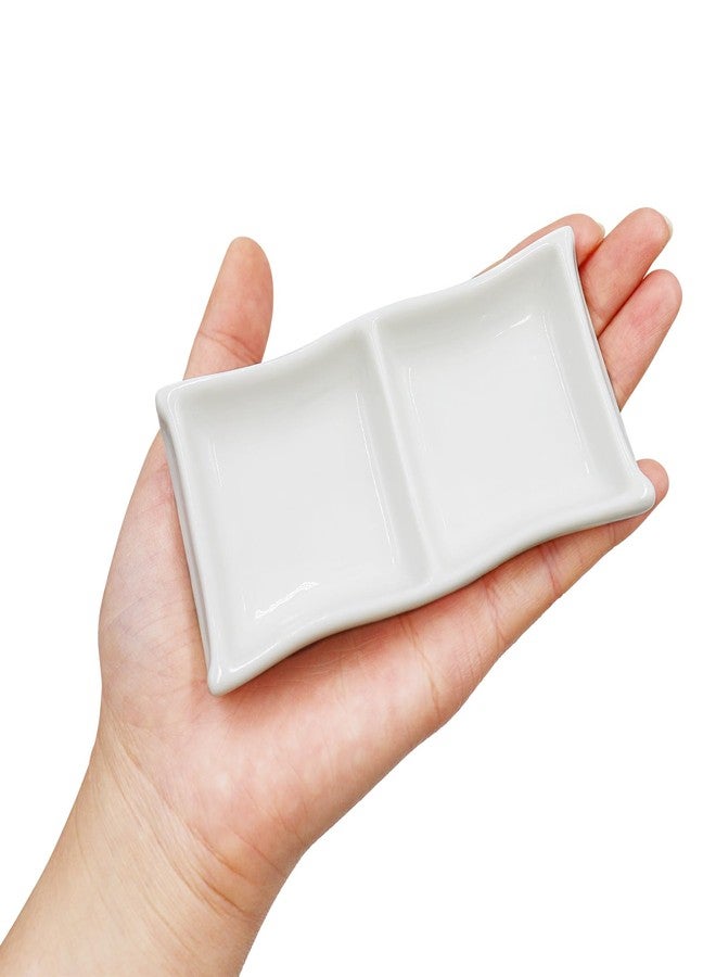 Neeenn 3 Pcs Hermit Crab Ceramic Food Dish, Hermit Crab Food & Water Bowl, Mini Food Dish Kit, Suitable for Hermit Crab Tarantula Snail - Image 3