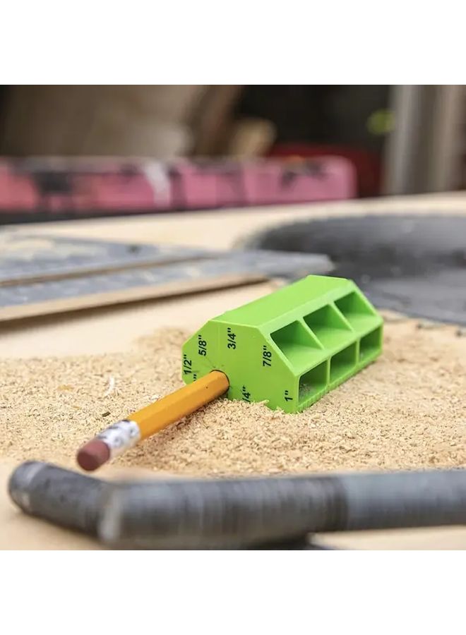 Green Precision Plastic Horizontal Line Marker Thin Tip Easy To Use - Image 2