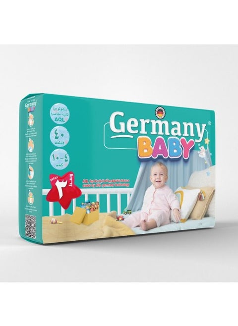 germany baby diapers 40pcs, size 3,  4kg : 10kg