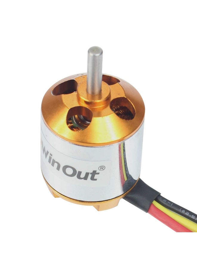Barakah A2217 950KV 1250KV 1500KV 2300KV Outrunner Brushless Motor 3-4S with 3.5mm Male Banana Bullet for for DIY RC Drone Kit RC Airplane Aircraft (1 Pcs,950KV Soldered) - Image 3