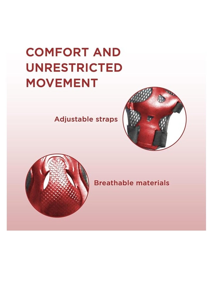 ENDLESS  EL1028 Protective Guard Kit for Skating, Cycling and Skateboarding with Knee, Elbow and Wrist Protector |Material : ABS, Nylon | With Adjustable Straps to Fit Perfectly for Adults - Image 4