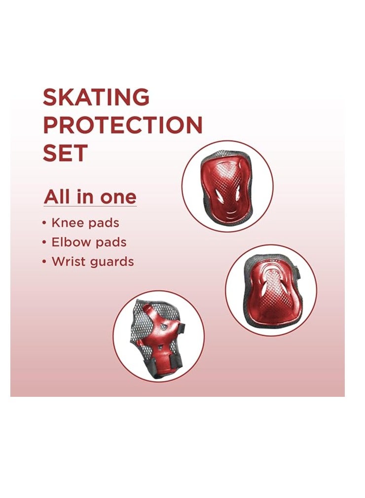 ENDLESS  EL1028 Protective Guard Kit for Skating, Cycling and Skateboarding with Knee, Elbow and Wrist Protector |Material : ABS, Nylon | With Adjustable Straps to Fit Perfectly for Adults - Image 2