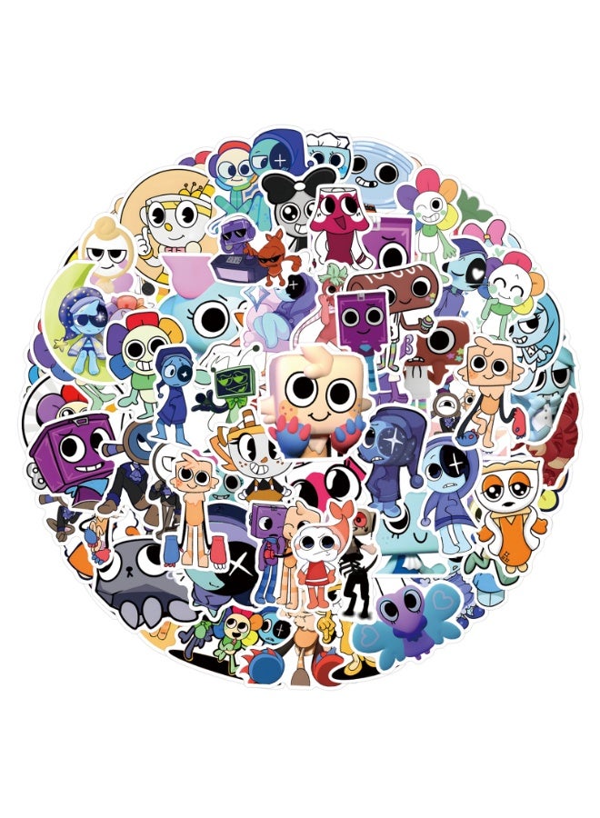 NIBEMINENT 110 Pcs Dandys World Deco Kit Waterproof Stickers, High Definition Printing Bright Colors, Suitable for Laptop Skateboard Luggage Water Bottle Guitar DIY - Image 1