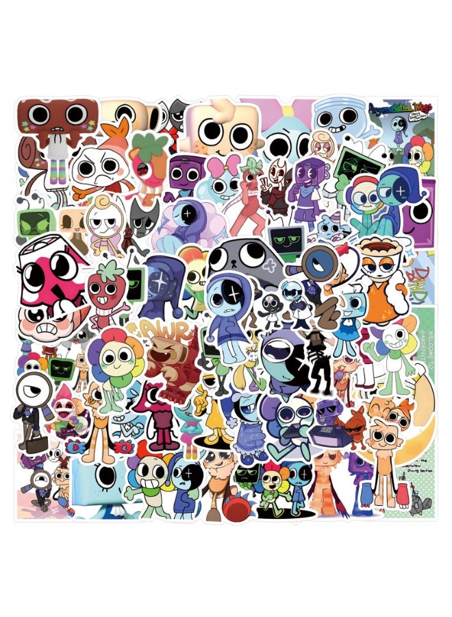 NIBEMINENT 110 Pcs Dandys World Deco Kit Waterproof Stickers, High Definition Printing Bright Colors, Suitable for Laptop Skateboard Luggage Water Bottle Guitar DIY - Image 2