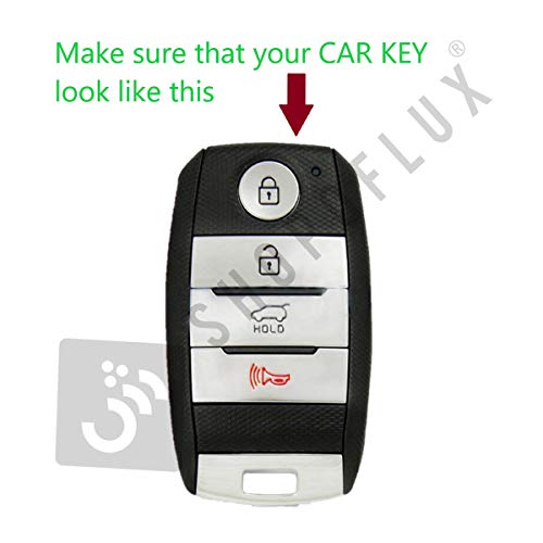 Shopoflux® Silicone Key Cover Compatible with Kia Seltos | Carnival | Sonet | Carens Smart Key (Pack of 2) (Black) - Image 2