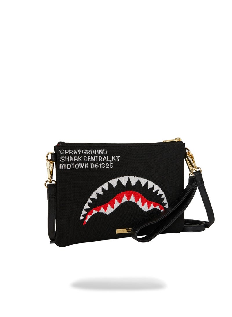 SPRAYGROUND SG SHARK CENTRAL KNIT CROSSOVER CLUTCH - Image 2