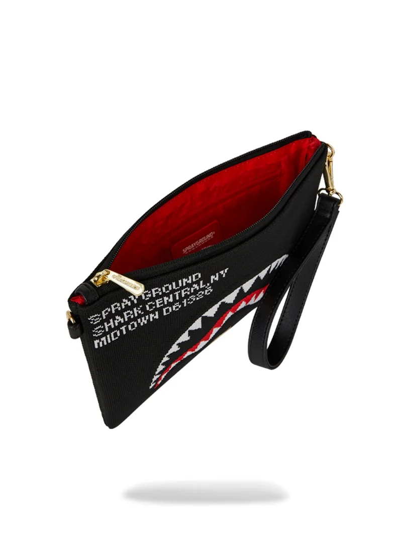 SPRAYGROUND  SG SHARK CENTRAL KNIT CROSSOVER CLUTCH  | Best Price UAE