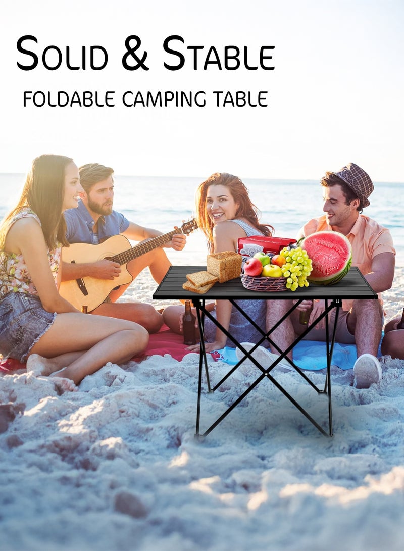 توشيونيكس طاولة تخييم خارجية قابلة للطي - طاولة ألومنيوم خفيفة الوزن محمولة قابلة للطي مع حقيبة حمل، طاولة نزهة مدمجة قابلة للطي للمشي لمسافات طويلة، الصيد، الشاطئ، الشواء، الطبخ، السفر، المهرجانات والاستخدام الداخلي والخارجي - 56 × 41 × 40 سم - Image 3