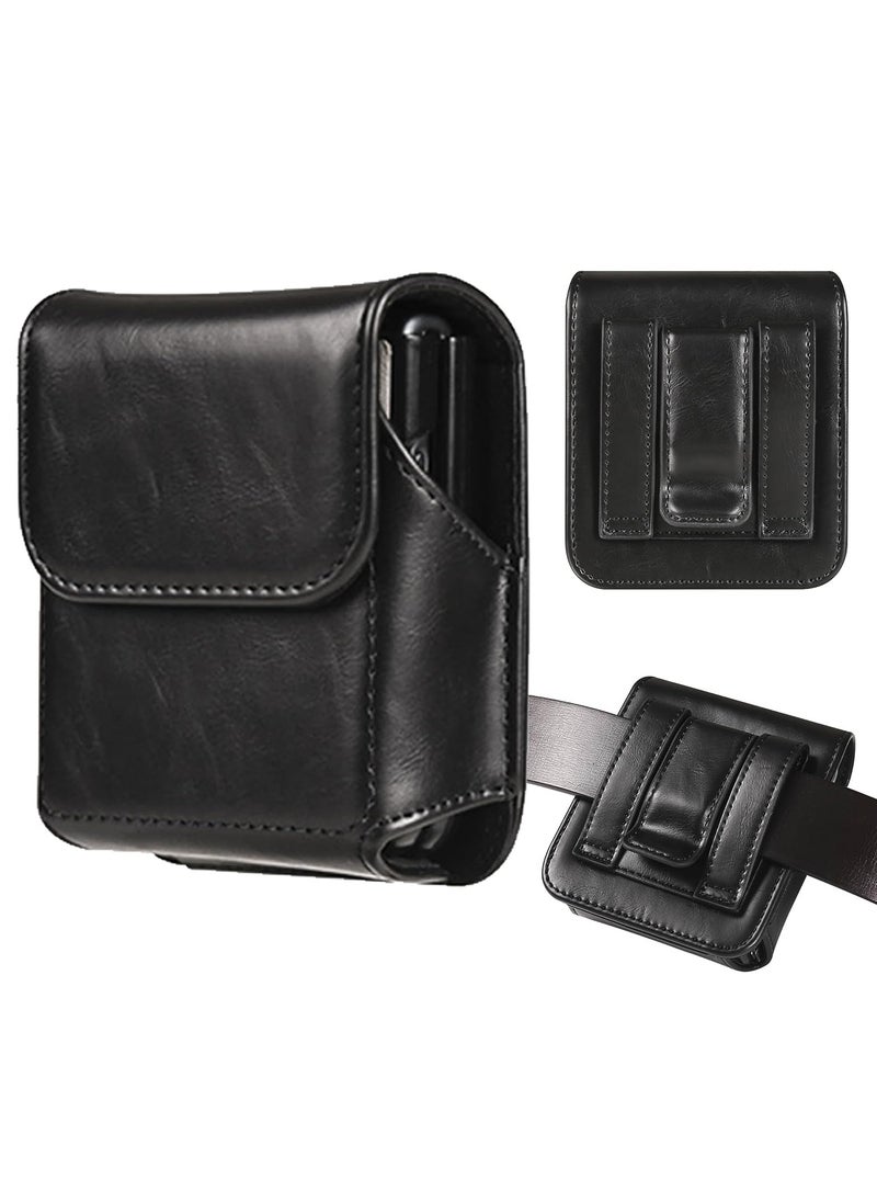 Gerenic - Leather Pouch with Belt Clip for Phone Holster Case for Motorola Razr Plus, Moto Razr+ 2023, Galaxy Z Flip 5/4/3/2 and more - Image 1