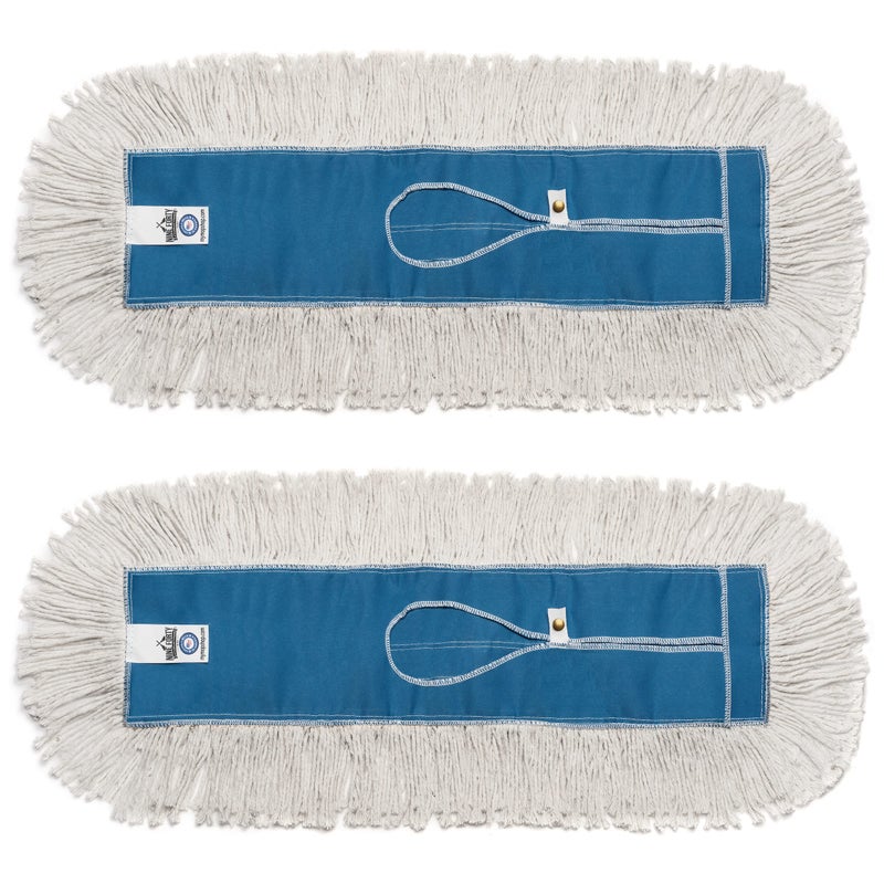 Nine Forty IndustrialGrade 24x5 Cotton Dust Mop Head Refills Perfect Replacement for Busy Home Gym Industrial and Commercial Spaces HeavyDuty Mop for Janitorial Housekeeping Needs 2 Pack - Image 2