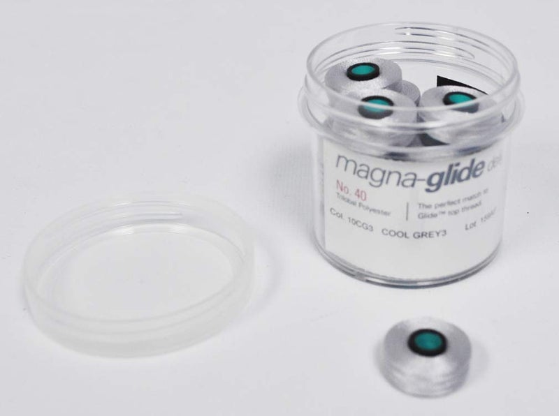 FilTec MagnaGlide Delights Poly Style L Prewound Bobbins Cool Grey
