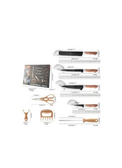 Professional Kitchen Knife Set, 8-Piece Stainless Steel, Kitchen Scissors - pzsku/ZA4E3428F75052B5D1B35Z/45/1741134811/67552096-120e-461a-a184-7c655e0c7b5f