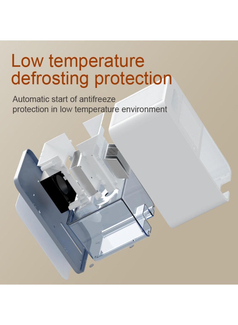 والالا مزيلات الرطوبة للمنزل، 1500 مل، هادئ للغاية، إيقاف التشغيل التلقائي، مزيل رطوبة صغير مع 7 ألوان LED، مزيلات رطوبة محمولة منخفضة الطاقة لتجفيف الملابس، مزيل رطوبة لغرفة النوم والمطبخ والحمام - Image 4