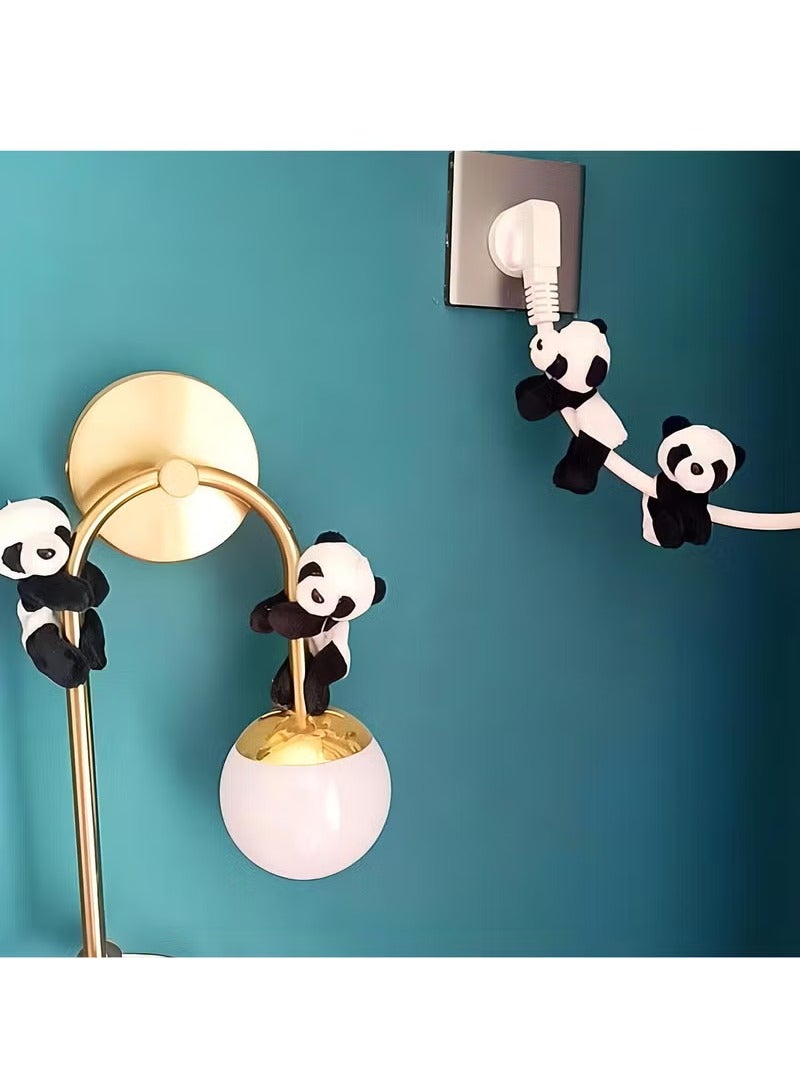 5 Pieces Plush Panda Fridge Magnet, 3D Refrigerator Magnet Creative Cartoon, Home Decor  - Image 4