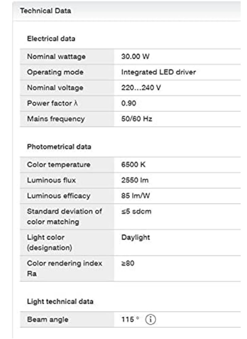 LEDVANCE Ledvance Light Weight Slim Design Ip65 Water Resistance Led Eco Flood Floodlight 30W 6500K 2550 Lumen Daylight  - Image 5