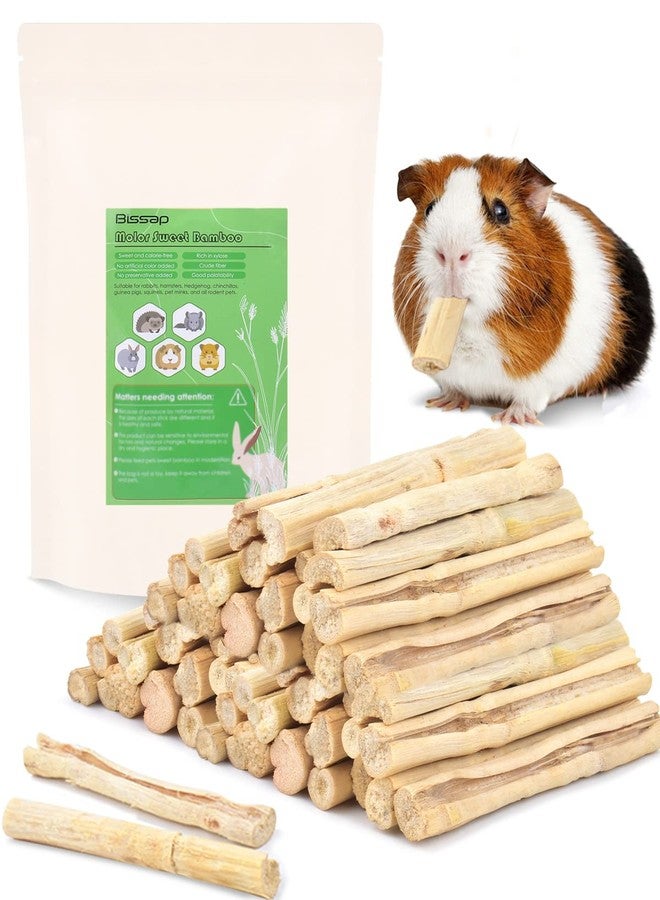 Bissap Sweet Bamboo Chew Sticks for Rabbits 1000g/2.2Ib, Bunny Chew Sticks for Rabbits Hamster Chinchilla Guinea Pigs Rabbit Small Animals Natural Treats Teeth Grinding Chew Toys - Image 1