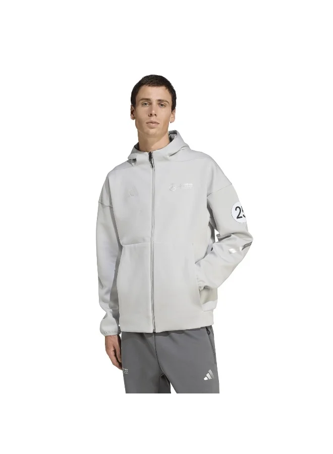 Adidas Adidas Mer Sil Fz Hd M Grey Hooded Track Top Track Tops For Men
