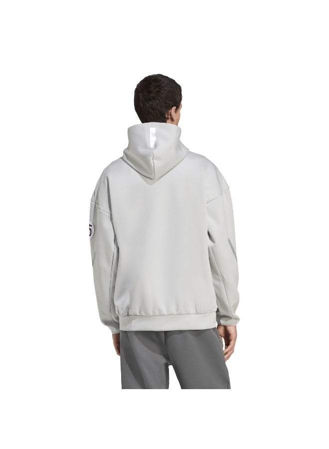 Adidas Mer Sil Fz Hd M Grey Motorsport Track Tops For Men XS  - Image 3