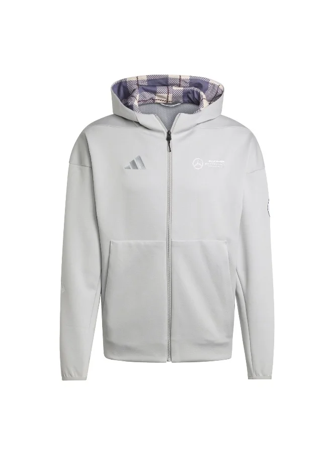 Adidas Adidas Mer Sil Fz Hd M Grey Hooded Track Top Track Tops For Men